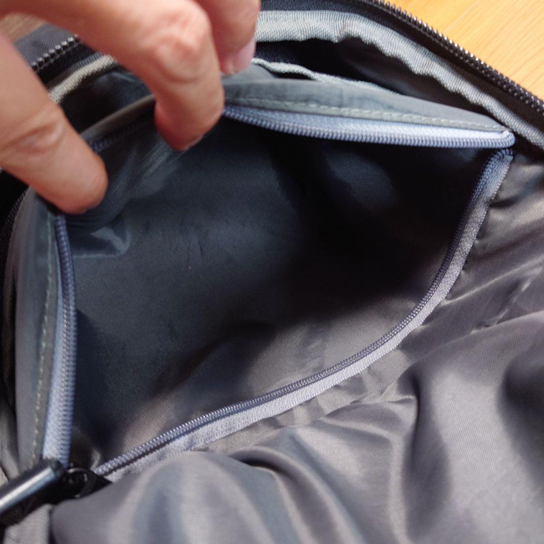 【美品】ace製　ブラックナイロンビジネスリュック