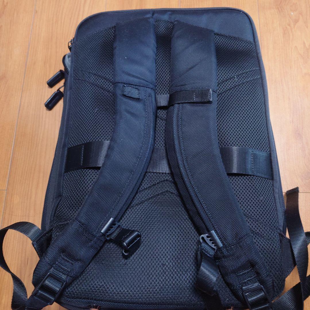 【美品】ace製　ブラックナイロンビジネスリュック