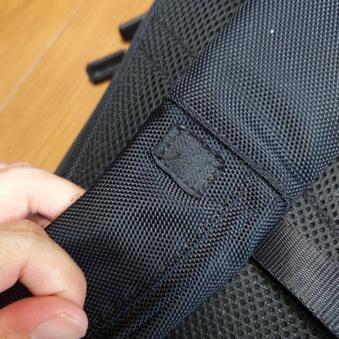 【美品】ace製　ブラックナイロンビジネスリュック