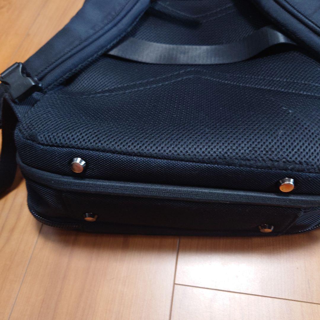 【美品】ace製　ブラックナイロンビジネスリュック