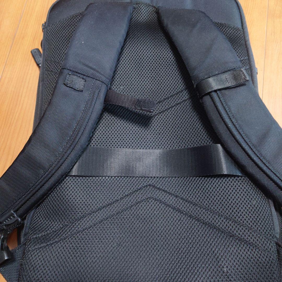 【美品】ace製　ブラックナイロンビジネスリュック
