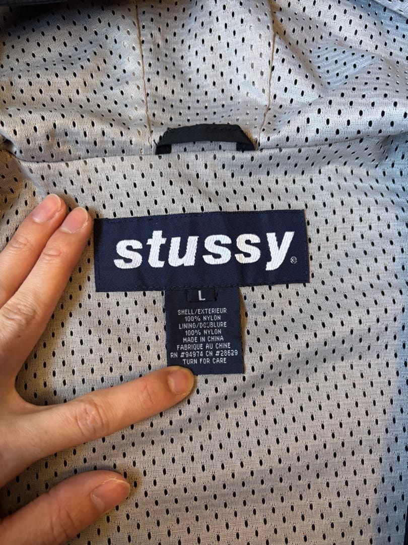 90s old stussy ナイロンフルジップパーカー　ブルゾン
