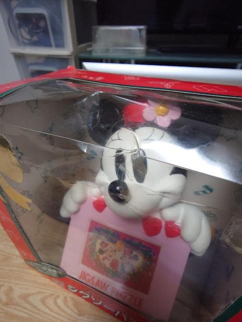 【稀少・未開封】ミニーのジグソーパズル貯金箱