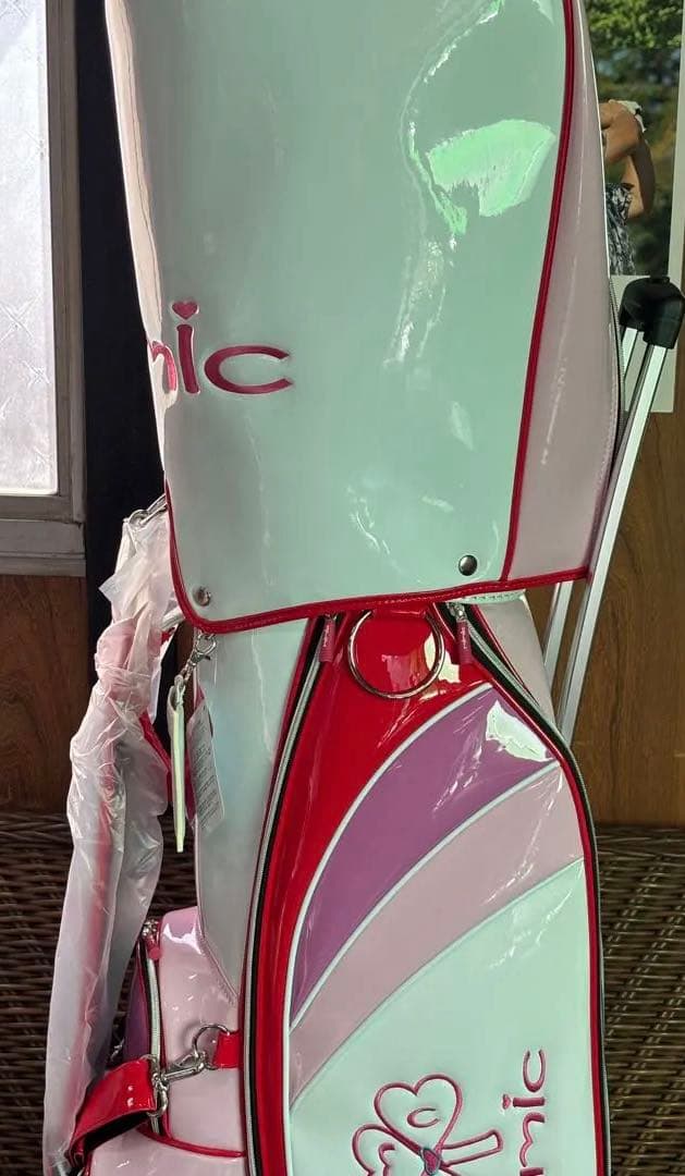 mimic ゴルフバッグ ピンク/ホワイト