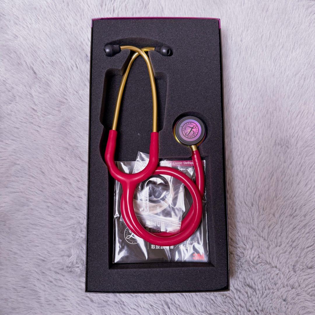 【刻印なし】Littmann Classic III 聴診器 ラズベリー