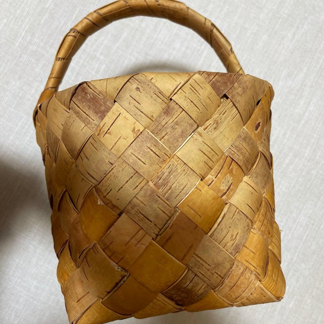 大セール！ロシア大ベテラン最後の白樺のバスケットです。