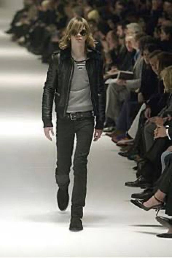 浪*家様 ディオールオム エディスリマン 2004AW Vネックニット グレー