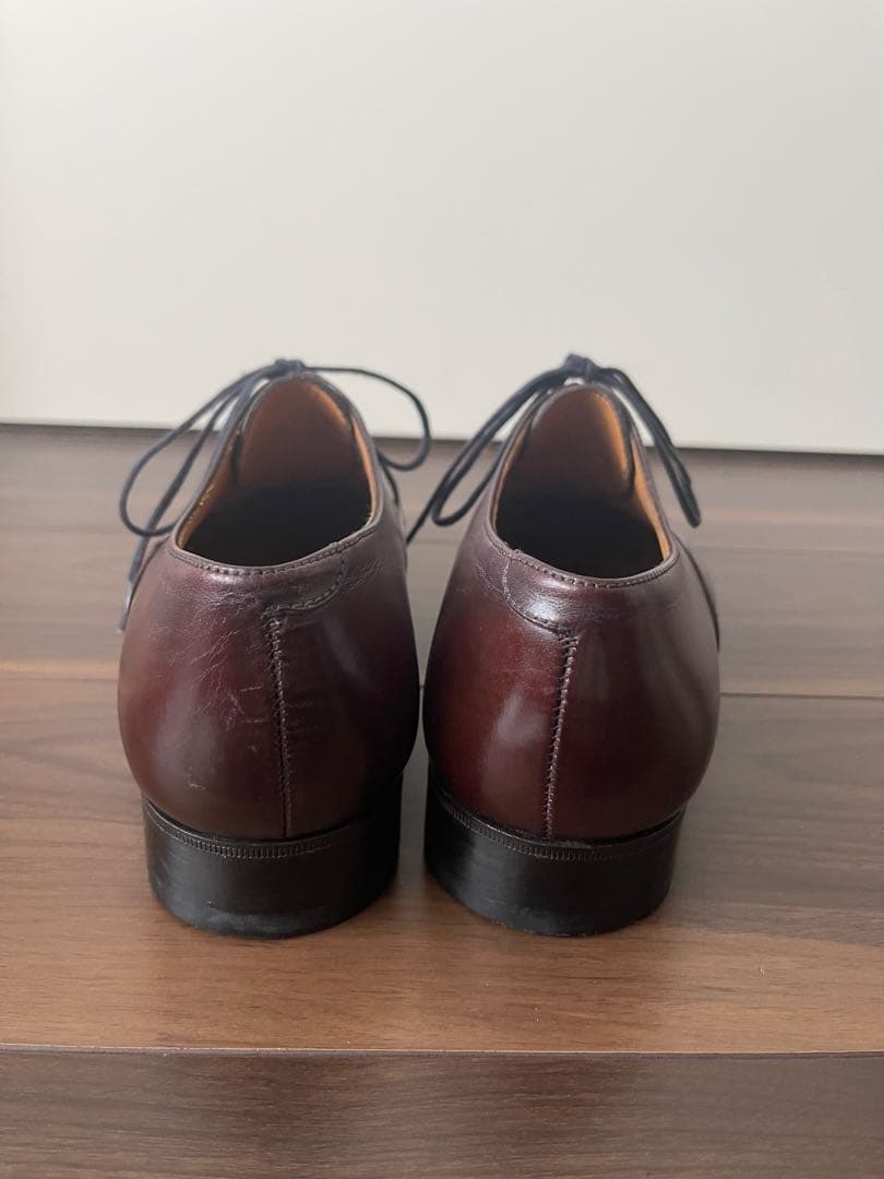 J.M.WESTON ダークブラウン レザー ドレスシューズ