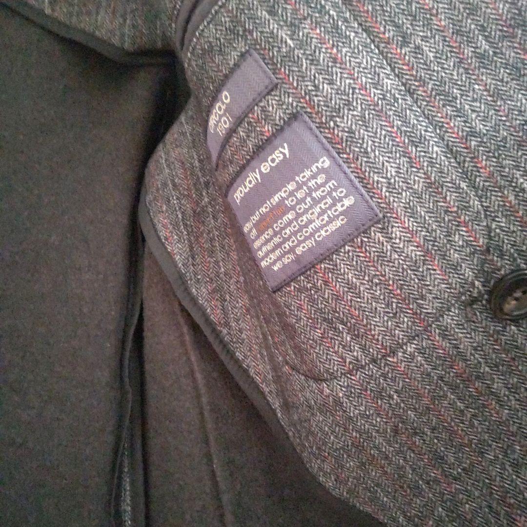 チルコロ テーラードジャケット ダブルボタン コットン ツイード ストレッチ素材