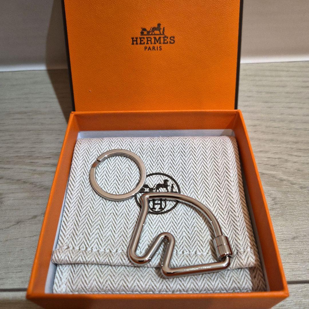新品未使用☆正規品☆エルメス☆HERMES☆シュヴァル☆キーリング☆キーホルダー
