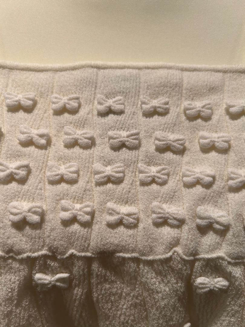 CHANEL ホワイトリボンキャミソール