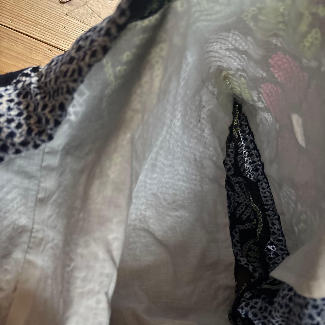 【最終価格】有松鳴海絞り浴衣 手縫い 三浦絞り 身丈151.5 ヴィンテージ