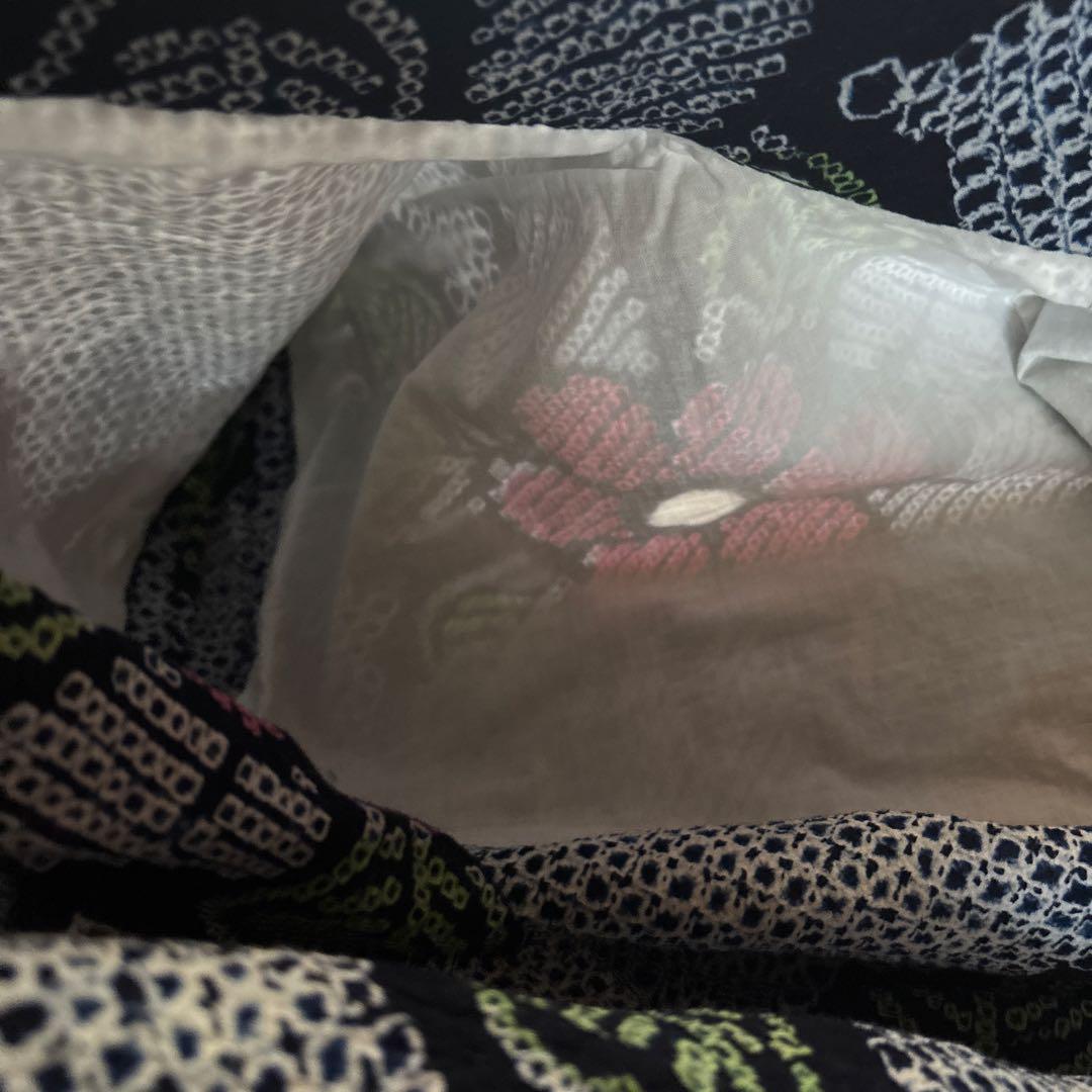 【最終価格】有松鳴海絞り浴衣 手縫い 三浦絞り 身丈151.5 ヴィンテージ