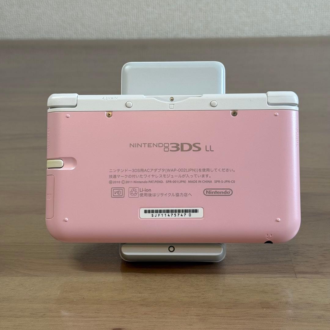 6-253【ほぼ未使用】ニンテンドー3DS LL ピンク×ホワイト