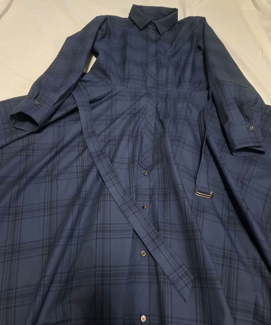 イタリア製高密度コットンクロス サーキュラーワンピース