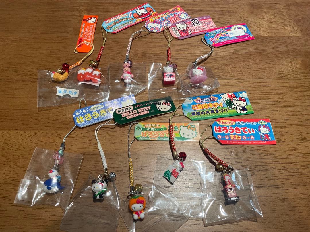 ご当地キティ　根付け　10点セット