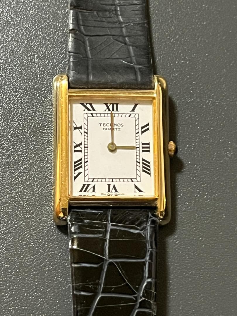 TECHNOS クォーツ時計 ヴィンテージ品　タグ付き未使用品