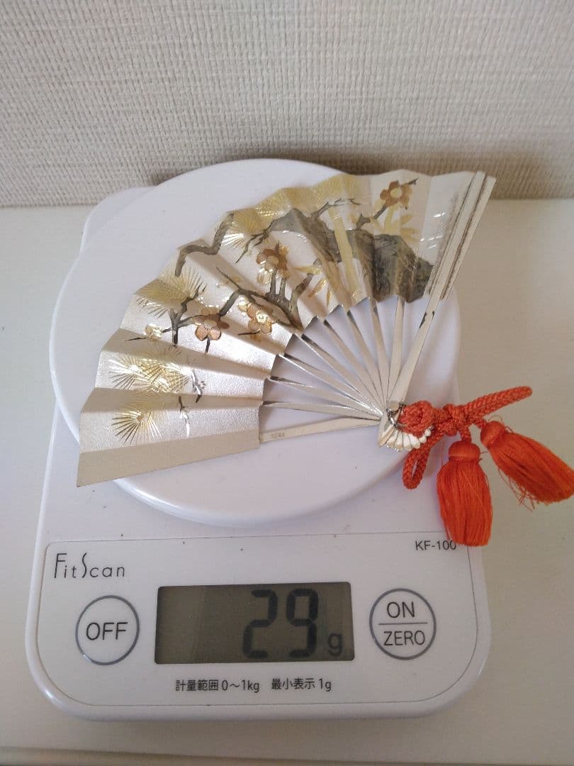 純銀　扇子