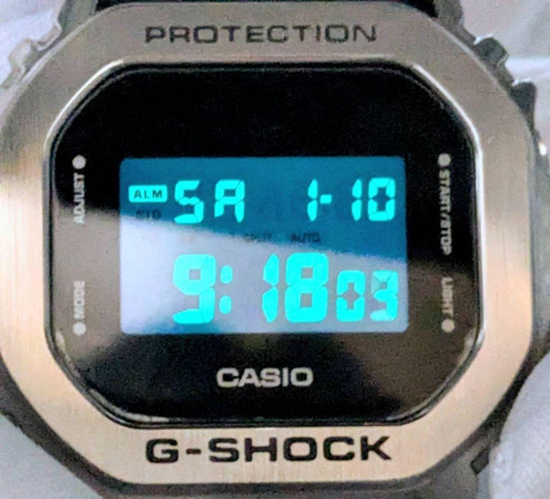 CASIO G-SHOCK GM5600フルメタルカスタム シルバー 付属品あり