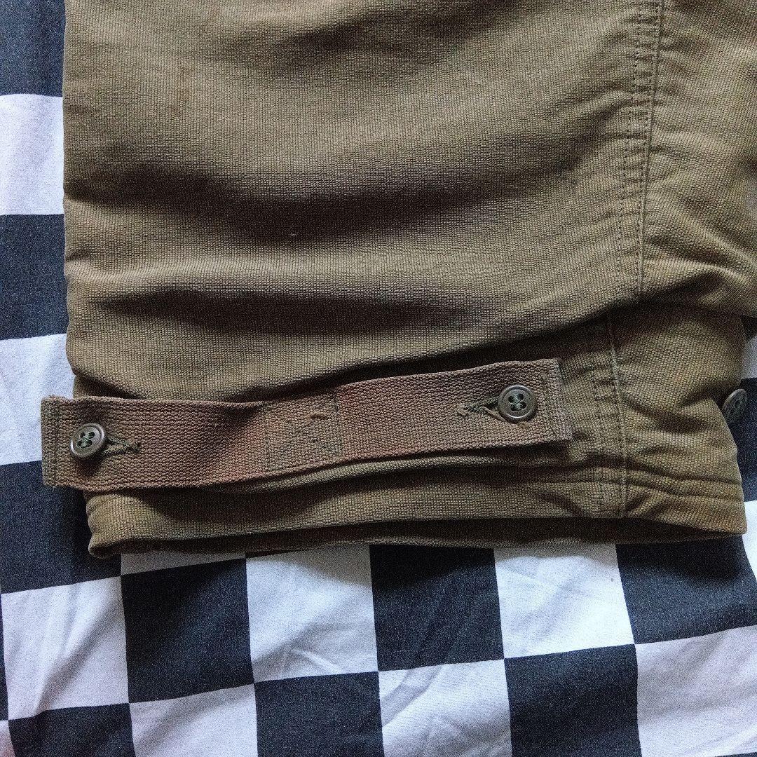 40s　ビンテージ　U.S.N　N1　デッキパンツ　トラウザー カーキ色