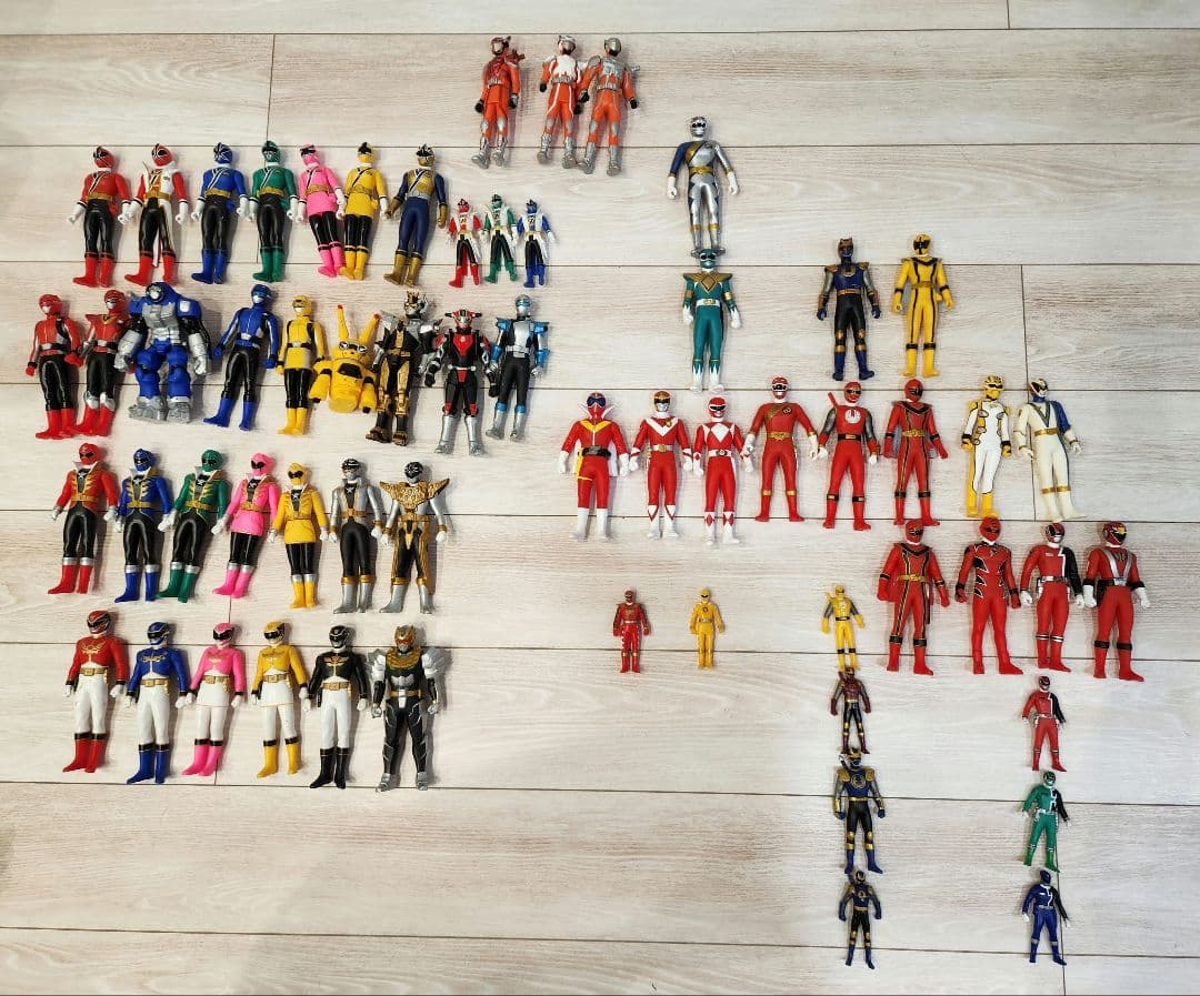 戦隊ヒーロー　ソフビ　フィギュアコレクション　60体　まとめ売り　コンプリート