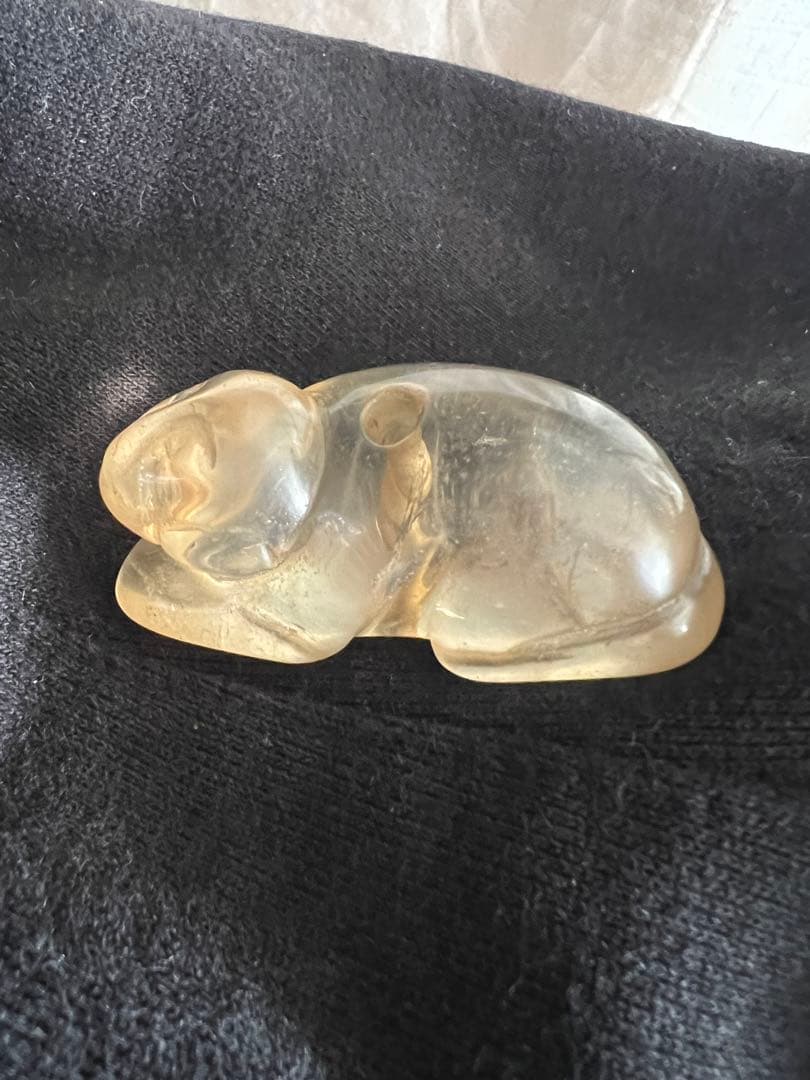 水晶　置物 人物？