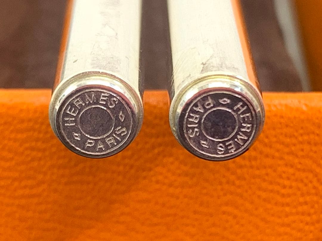 HERMES エルメス お箸 チョップスティック カトラリー Hロゴ