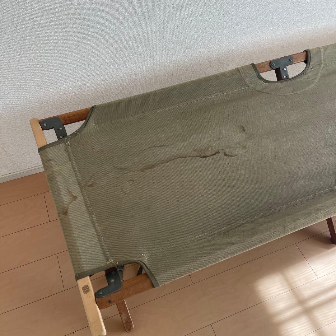 40's アメリカ軍　木製　コット　ベッド　実物　ヴィンテージ