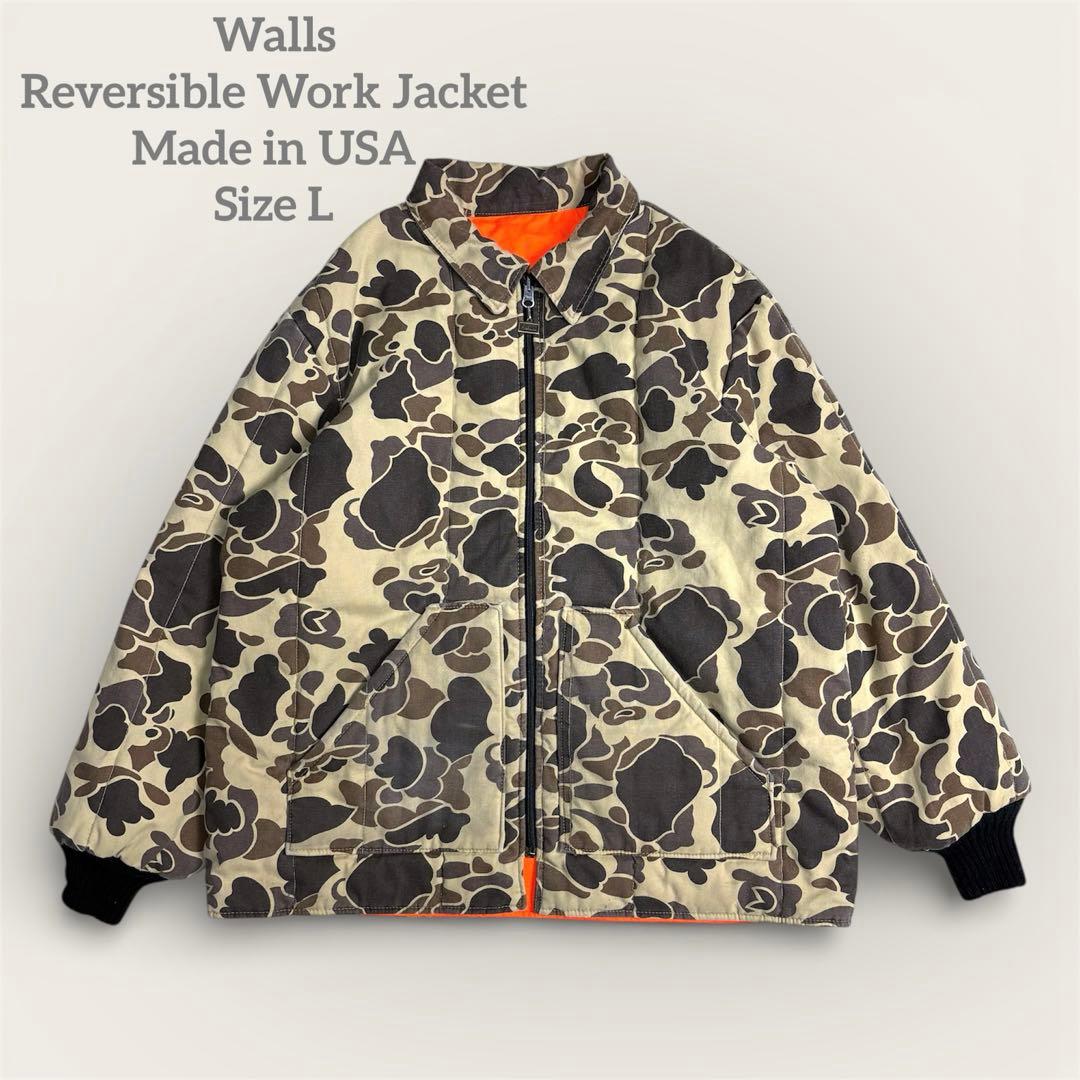 【tysk_gm】Walls 80s USA製ダックカモハンティングジャケ