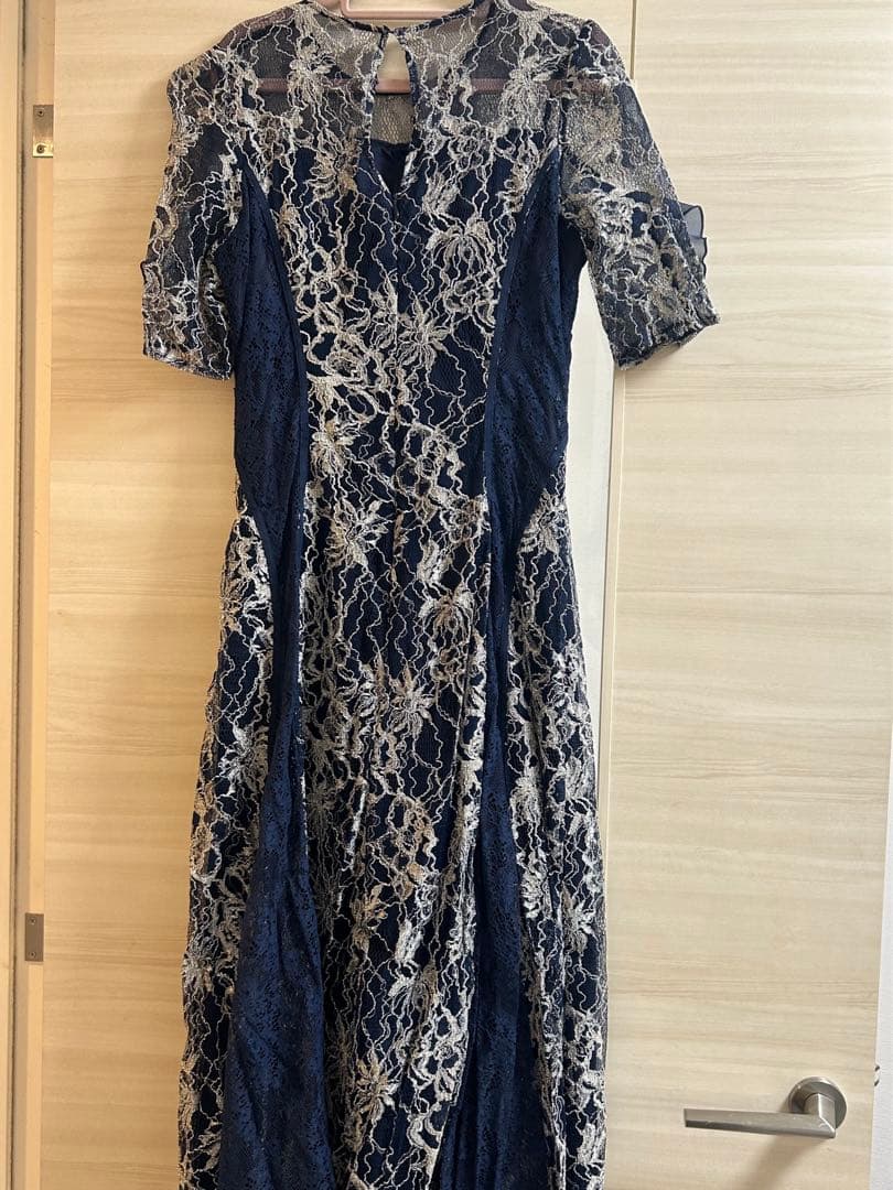 FRAY I.D ネイビーレースドレス