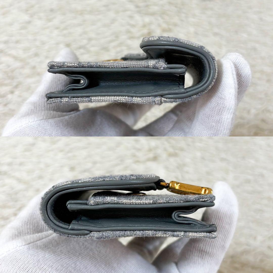 【未使用】クリスチャンディオール 名刺入れ オブリーク トロッター柄 サドル