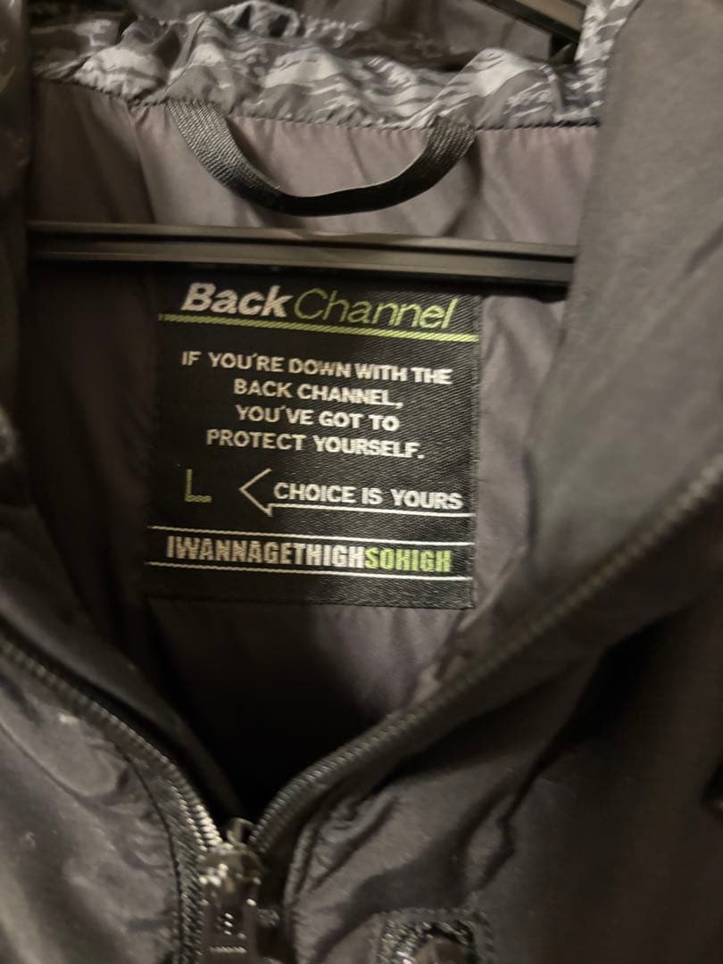 BackChannel ブラック ナンガコラボダウンジャケット L