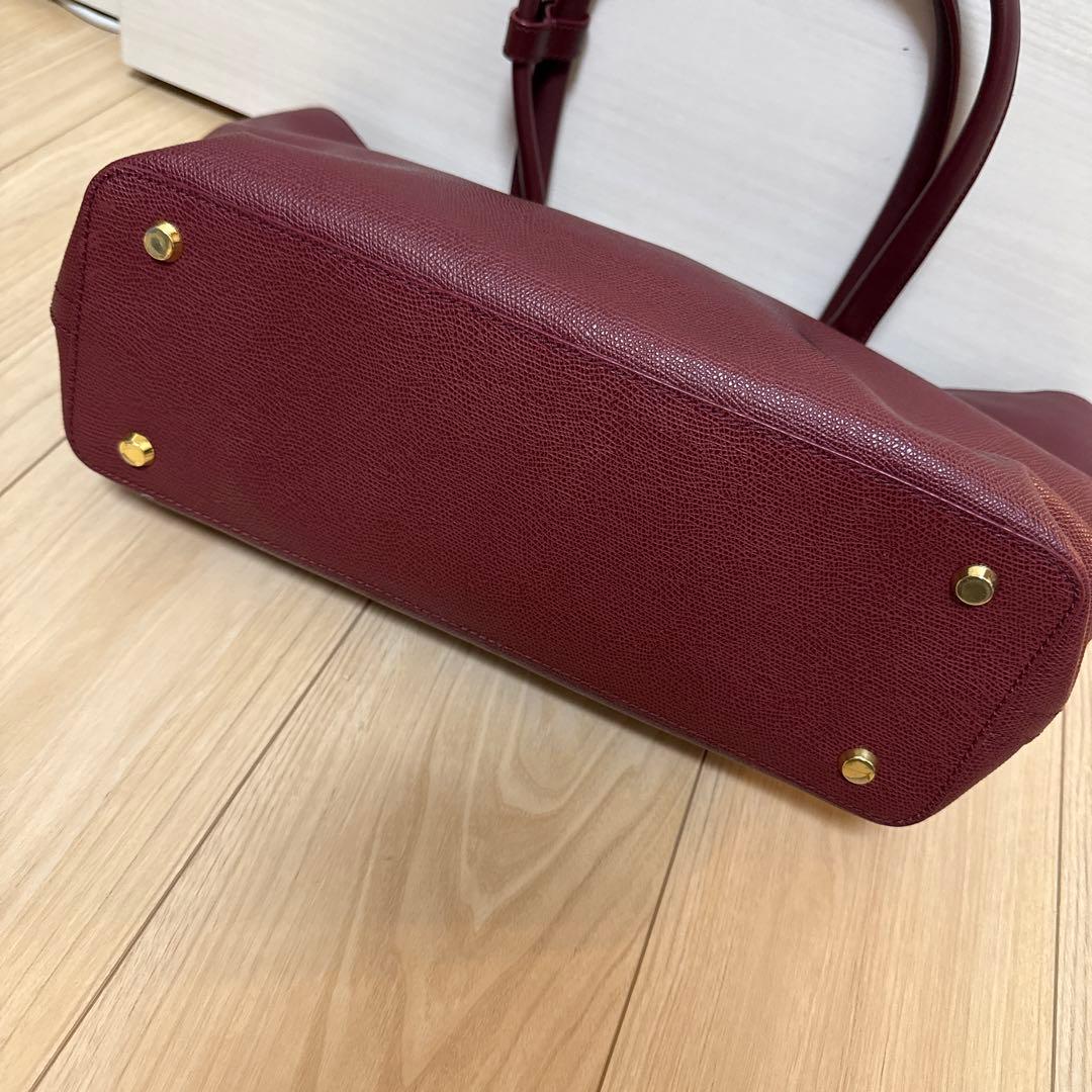 【美品】TUMI エブリデイトート　トートバッグ　ワインレッド