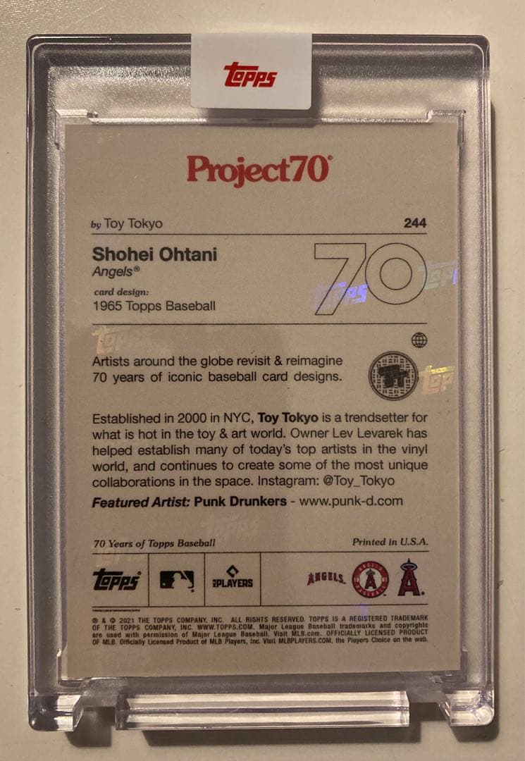 大谷翔平　Topps Project70 エンゼルス　二刀流　244