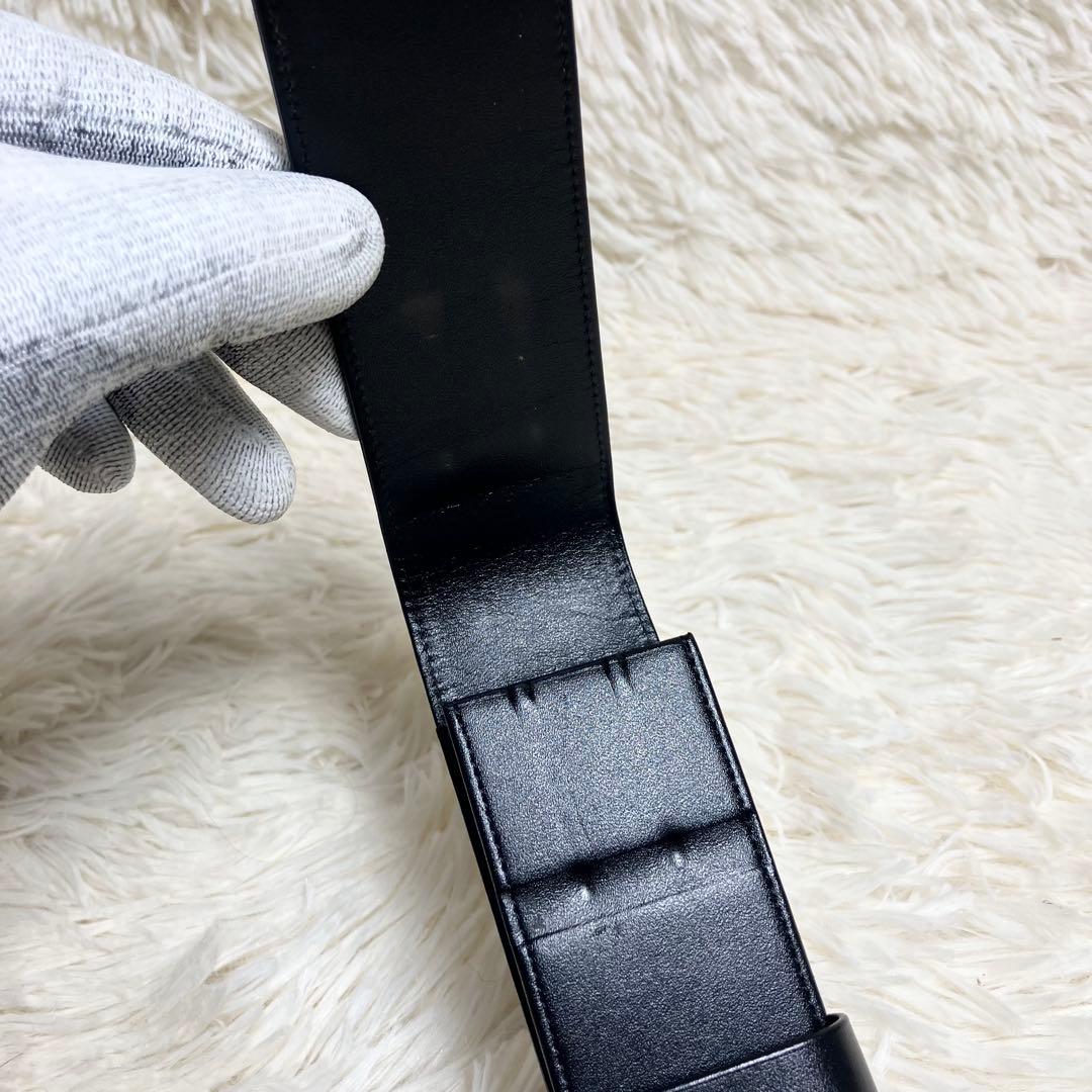 【美品】MONTBLANC モンブラン ペンケース レザーブラック 付属品付き