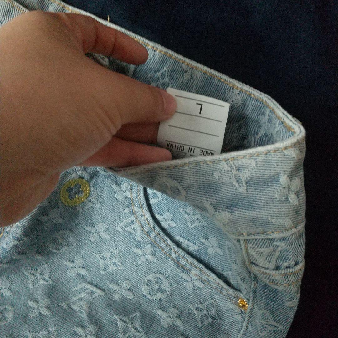 Louis Vuitton 刺繍入りデニムショートパンツ サイズ7