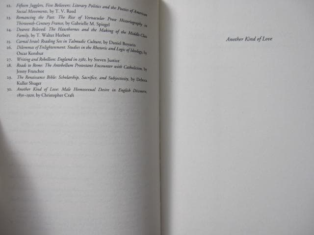 洋書 Another Kind of Love: Male Homosexual