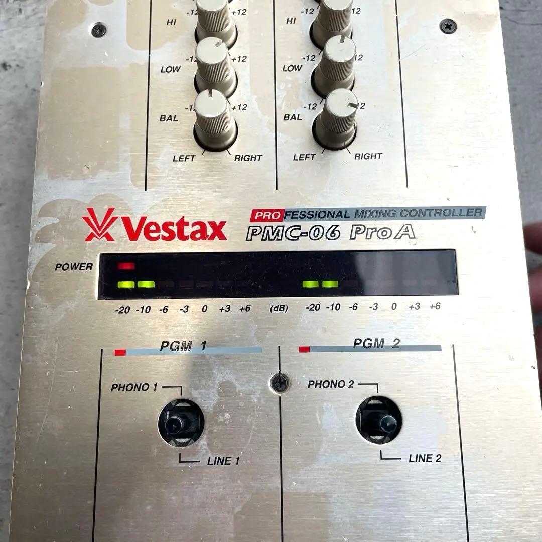 動作確認済 Vestax 2ch DJミキサー PMC-06 Pro ベスタクス