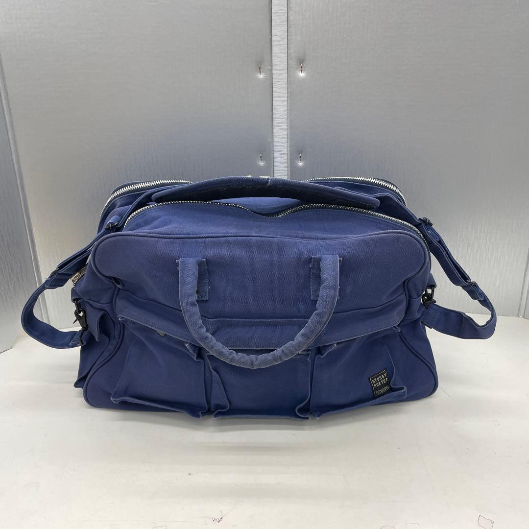 STUSSY PORTER ボストンバック 希少　ブルー　ポーター　吉田カバン