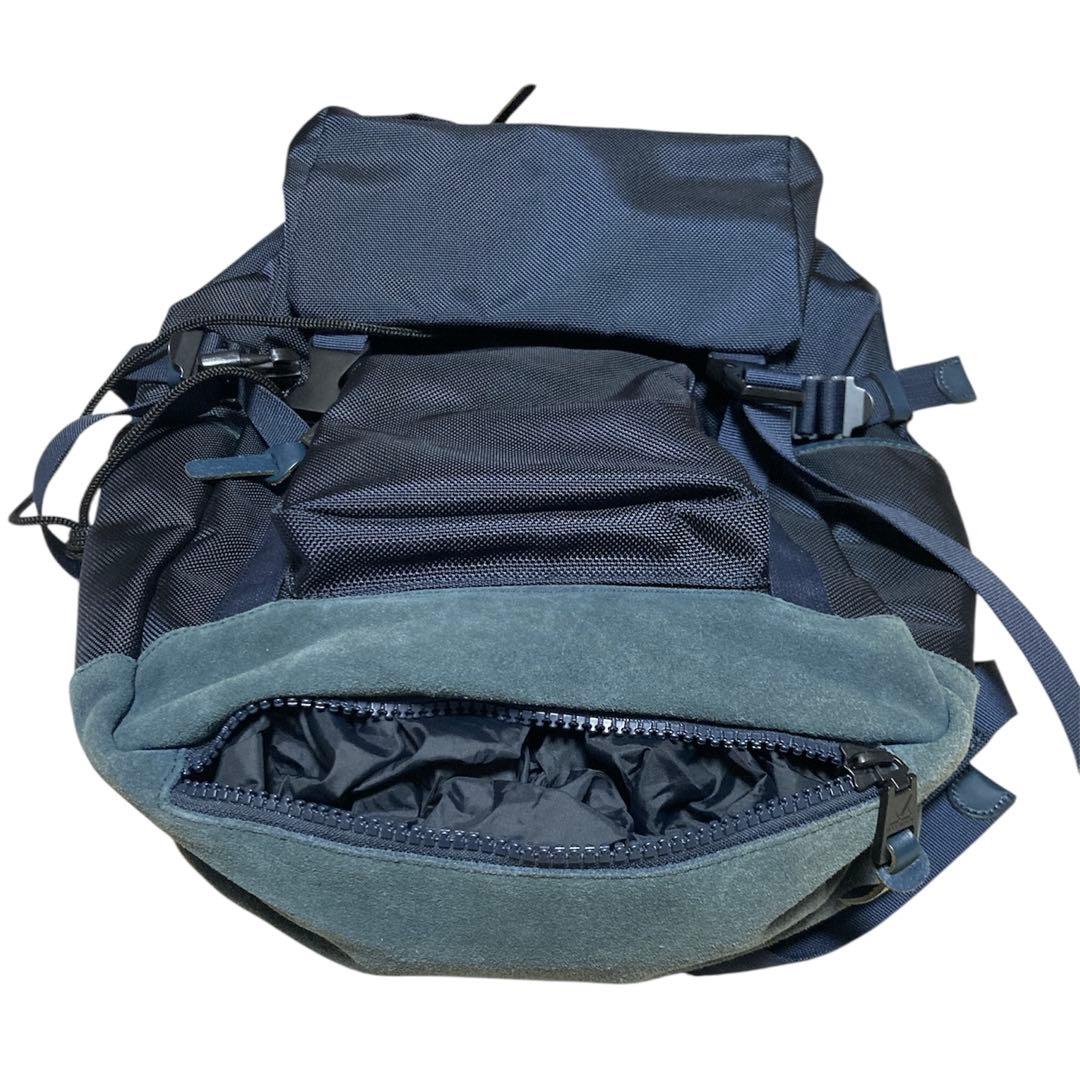 MAKAVELIC MONARCA リュック　ネイビー　スウェード　防水カバー