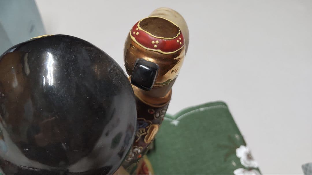 希少美品　九谷焼　　高さ約23センチ 恵比寿様と大黒様のセット