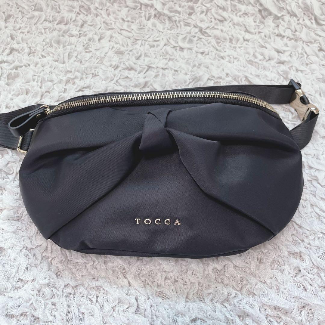 未使用級✨TOCCA トッカ　RIBBON KNOT BODY BAG ブラック