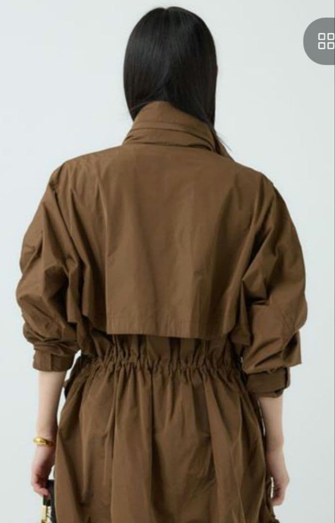 Chaos プリズムライトブルゾン ブラウン