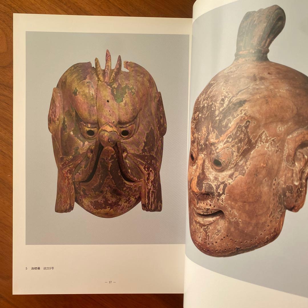 法隆寺献納宝物伎楽面　東京国立博物館　図録