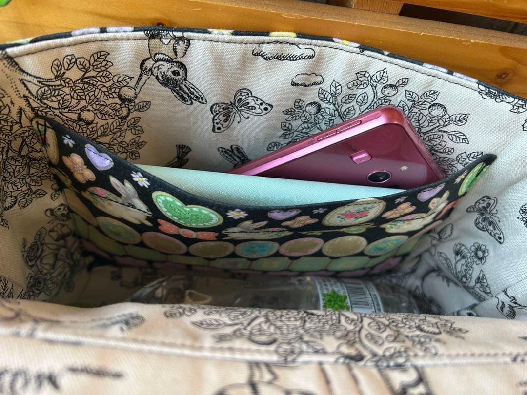 ゴン助様♡22ファブリック 丸底ハンドバッグ ショルダー2way