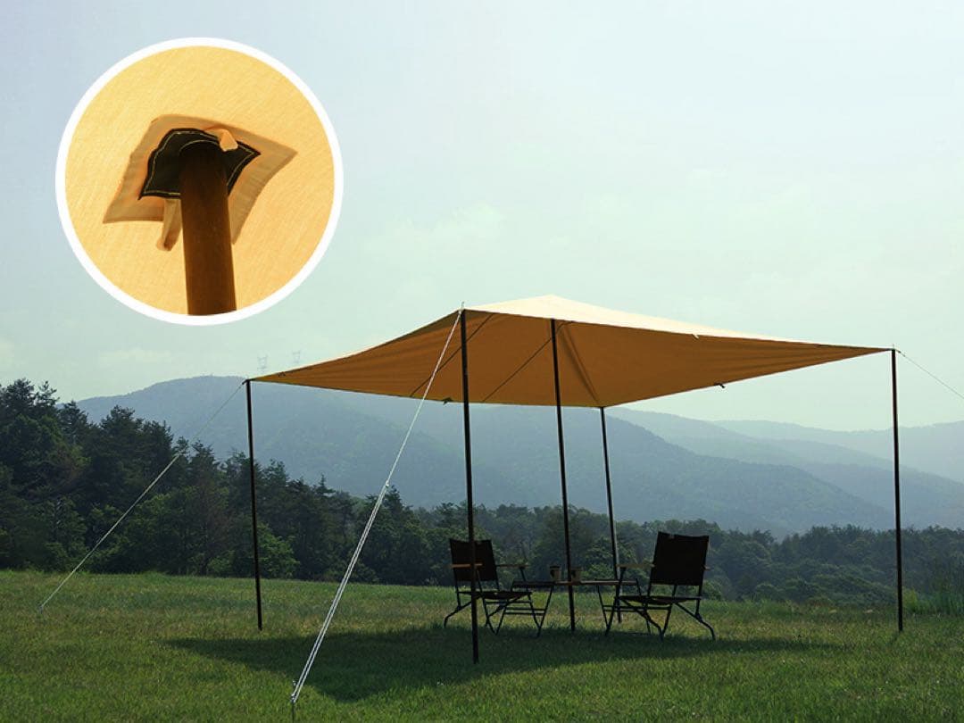 【セット】 DOD チーズタープ (S) タン トンガリハット 付