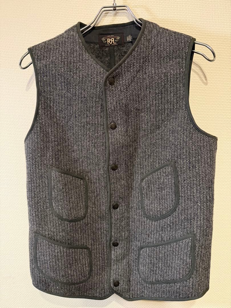 RRL ビーチクロスベスト／ジレ グレー