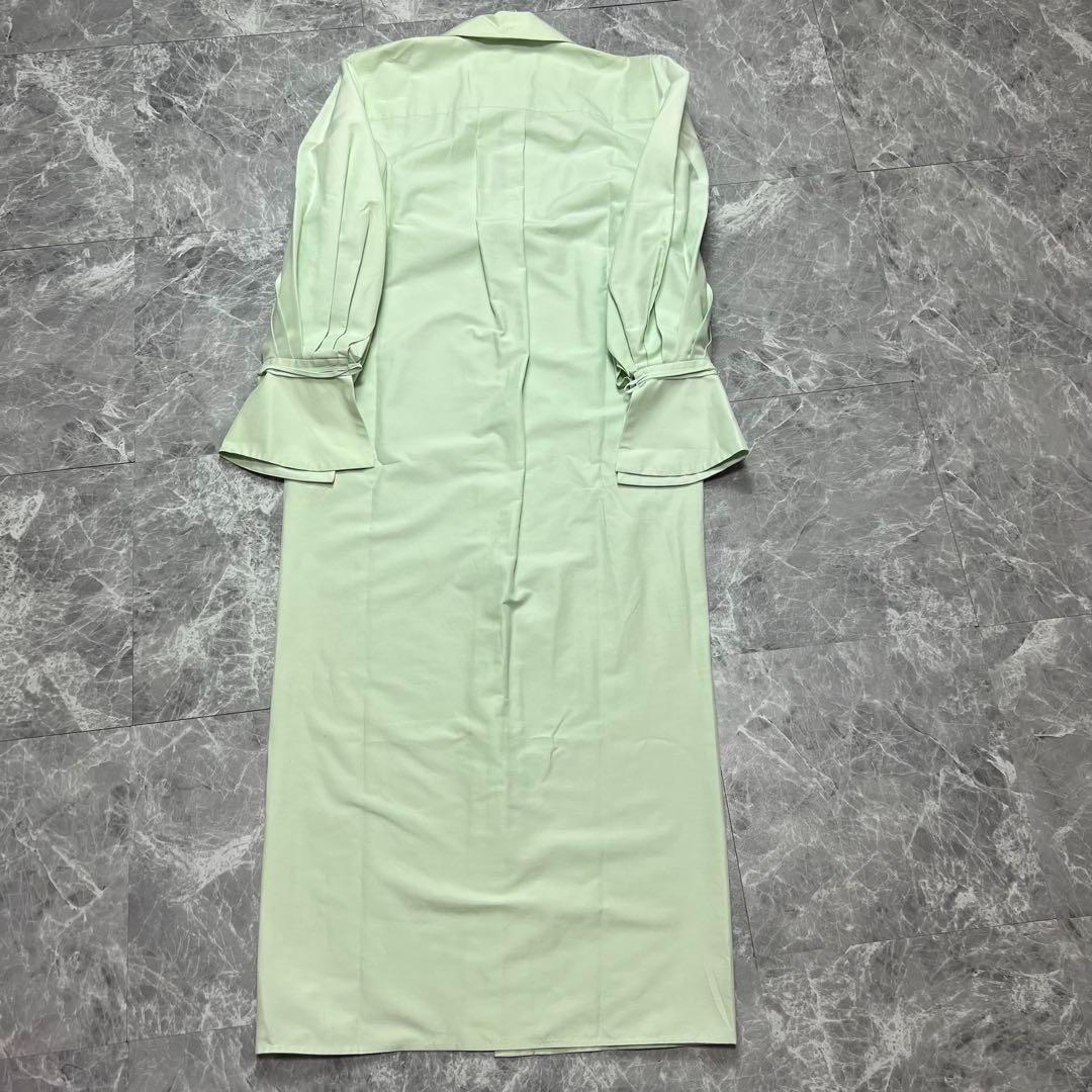 【試着のみ】近年品　マメクロゴウチ　ワンピース　ドレス　23SS マキシ丈　S