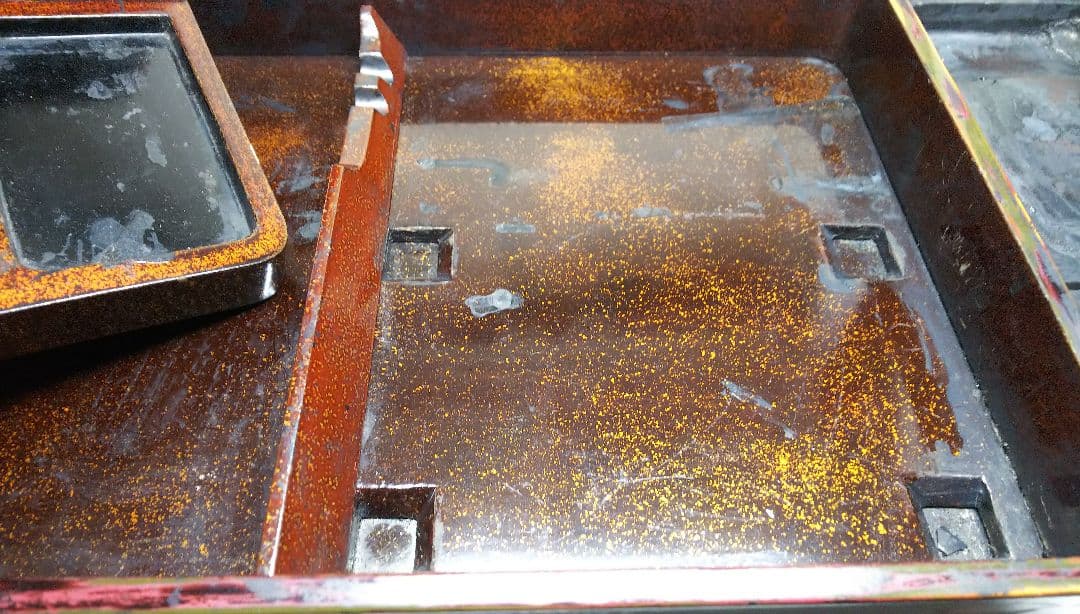 【紫檀】赤間関住 盛信作の硯　硯箱