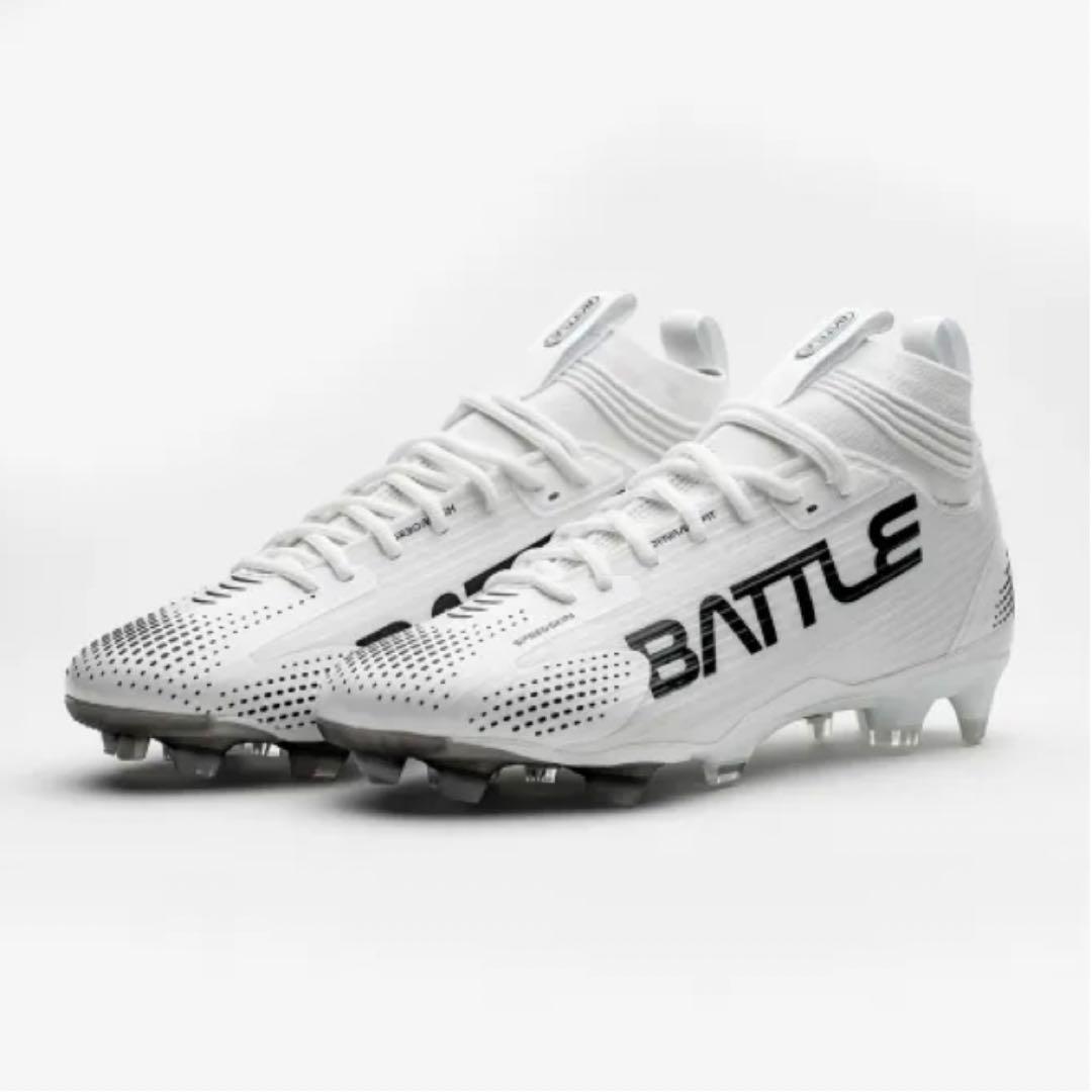 BATTLE ASTROFLY ホワイト アメフト スパイク 29cm 12